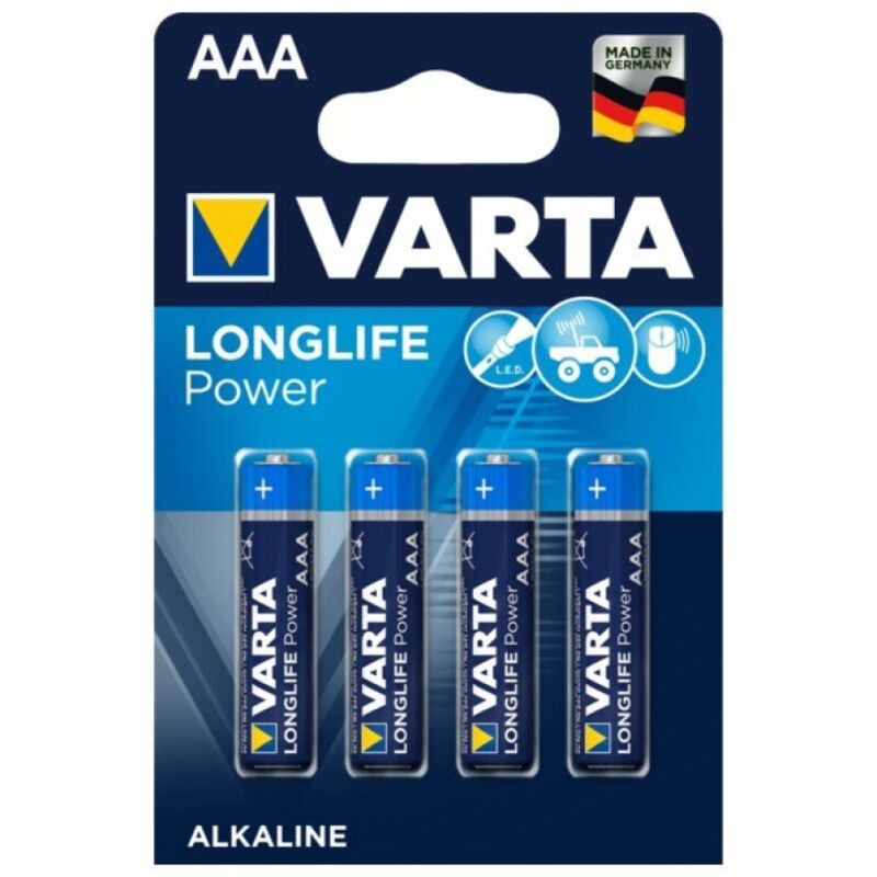 VARTA - LONGLIFE POWER PILA ALCALINA AAA LR03 BLISTER4