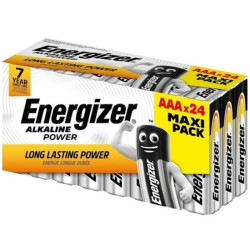 ENERGIZER - ALKALINE POWER AAA ALKALINE BATTERY LR03 BOX24 (3 BOXES8 BATTERIES)