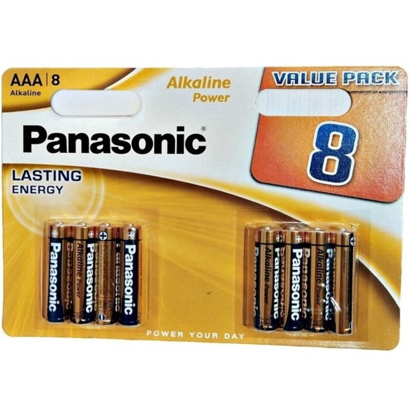 PANASONIC - BRONZE PILA ALCALINA AAA LR03 BLISTER8