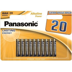 PANASONIC - BRONZE ALKALINE AAA BATTERY LR03 BLISTER20