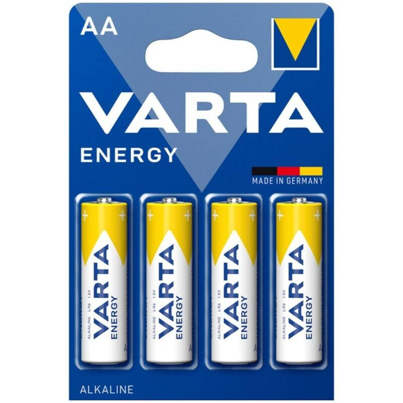 VARTA - ENERGY ALKALINE BATTERY AA LR6 BLISTER4