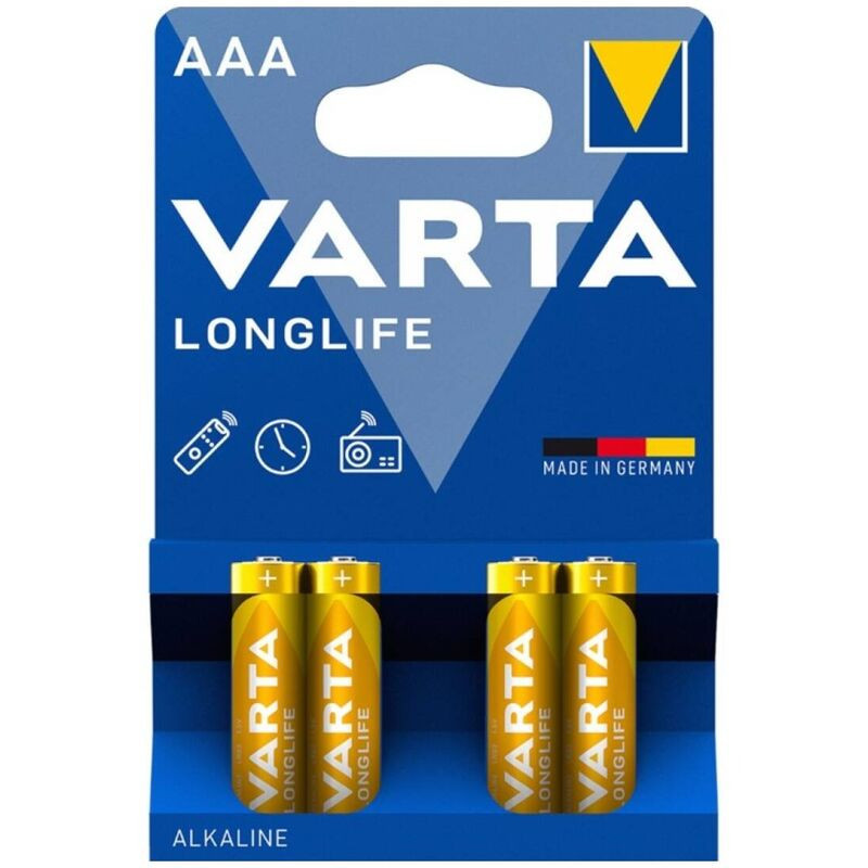 VARTA - LONGLIFE ALKALINE AAA BATTERY LR03 BLISTER4