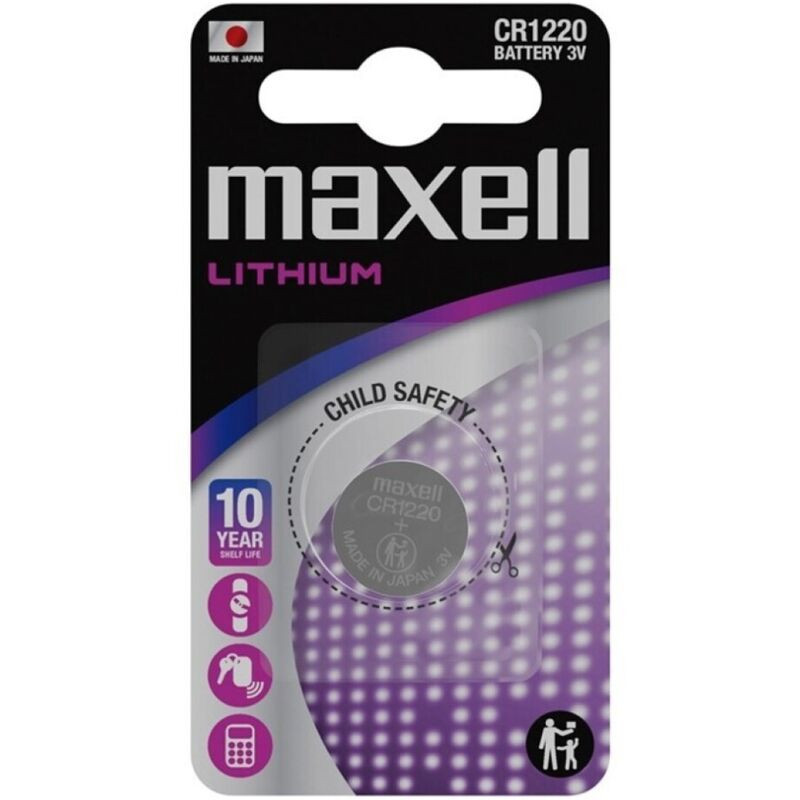 MAXELL - PILA BOTON LITIO CR1220 3V BLISTER1