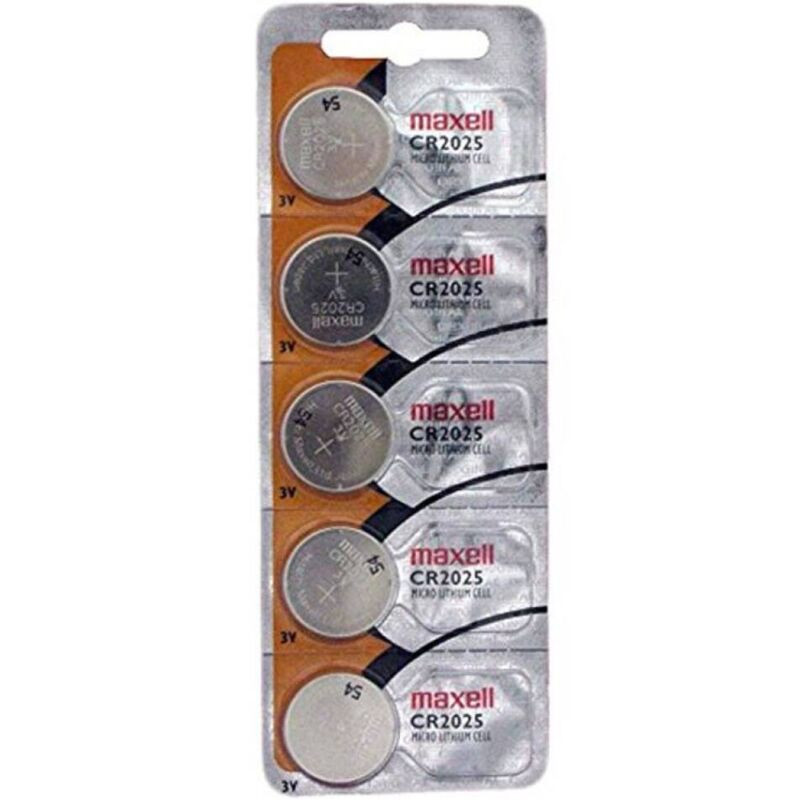 MAXELL - LITHIUM BUTTON BATTERY CR2025 3V BLISTER5