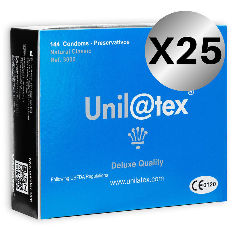 UNILATEX - PRESERVATIVOS NATURALES 144 UDS X 25 UDS