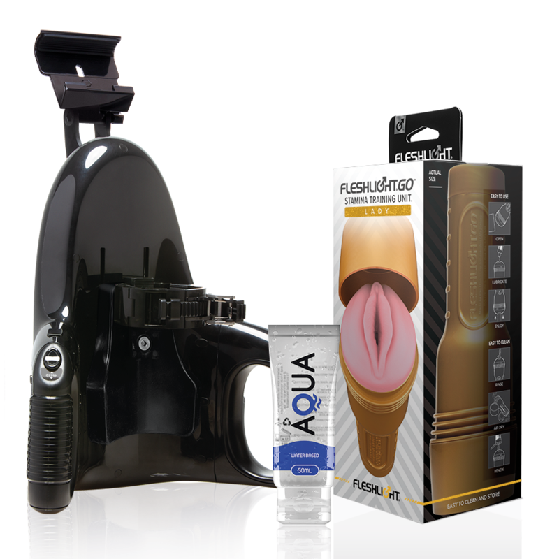 FLESHLIGHT - STAMINA GO TRAINING UNIT LADY UNIVERSAL LAUNCH AQUA QUALITY LUBRICANT 50 ML
