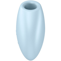 SATISFYER - CUTIE HEART AIR PULSE STIMULATOR and VIBRATOR BLUE