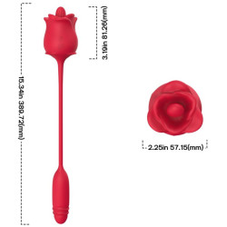 ARMONY - 3-IN-1 PINK, STIMULATOR, SUCTION AND UPandDOWN WITH RED TAIL