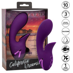 CALEXOTICS - HUNTINGTON BEACH HEARTBREAKER STIMULATOR and SUCTIONER PURPLE BY CALIFORNIA DREAMING