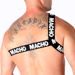 MACHO - ARNÉS ROMANO BLANCO L-XL