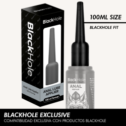 BLACK HOLE - APLICADOR DE LUBRICANTE ANAL TALLA L 100 ML
