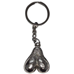 DIABLO PICANTE - SILVER EGGS METAL KEYCHAIN