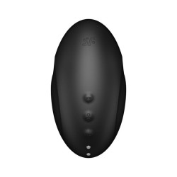 SATISFYER - VULVA LOVER 3 ESTIMULADOR Y VIBRADOR NEGRO