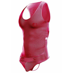 MOB - RED TRANSPARENT BODYSHEER SIZE L-XL
