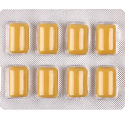 WUG on – El chicle funcional con cafeína y guaraná sabor menta and vainilla BLISTER 8 UDS