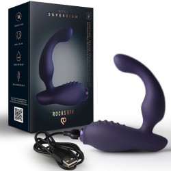 ROCKS-OFF - NOVA SOVEREIGN RECHARGEABLE PROSTATE and PERINEUM MASSAGER 16 FUNCTION BLUE