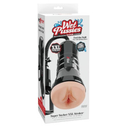 PDX EXTREME - WET PUSSIES SUPER SUCKER XXL LIGHT VAGINA STROKER WITH SUCTION 27.3 CM