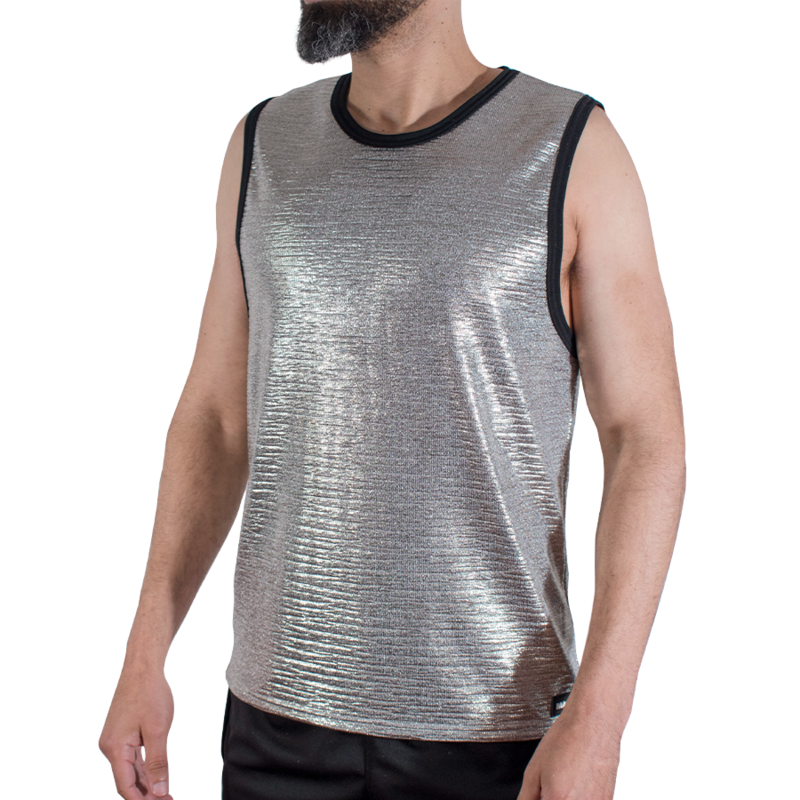 MACHO - CAMISETA BRILLO TEXTURA S-M