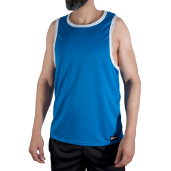 MACHO - CMV002 CAMISETA GYM AZUL S-M