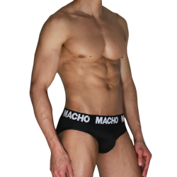 MACHO - MCH007 CLASSIC SLIP BLACK BLACK S