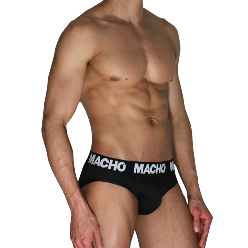 MACHO - MCH007 SLIP CLÁSICO NEGRO NEGRO S