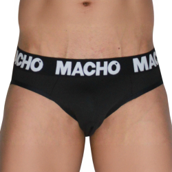 MACHO - MCH007 SLIP CLÁSICO NEGRO NEGRO S