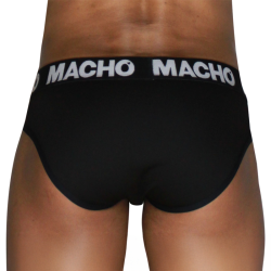 MACHO - MCH007 SLIP CLÁSICO NEGRO NEGRO S