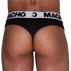 MACHO - MTG002 TANGA NEGRO-NEGRO S