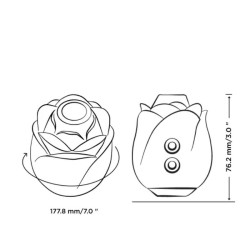 ROMP - ROSE 2.0 CLITORAL SUCTION TOOL PINK SHAPE LIMITED EDITION