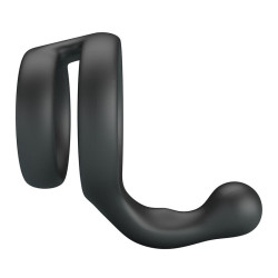 CRAZY BULL - YANCY DOUBLE COCK AND BALL RING BLACK
