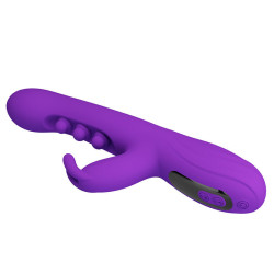 PRETTY LOVE - SABIEN RABBIT VIBRATOR WITH TAPPING STIMULATION AND PURPLE LED