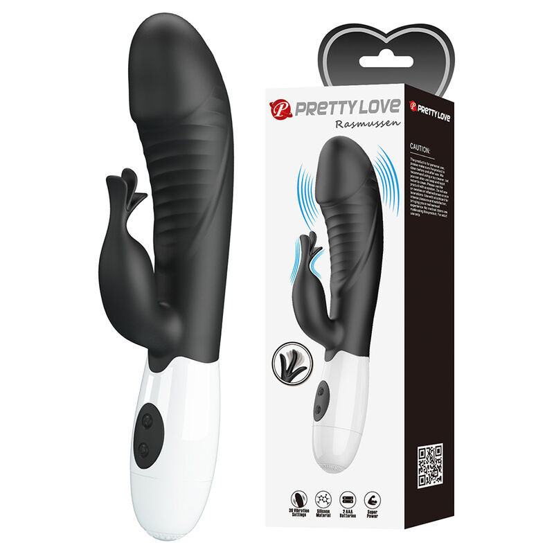 PRETTY LOVE - RASMUSSEN 30 FUNCTION RABBIT VIBRATOR BLACK
