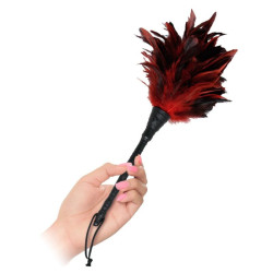 FETISH FANTASY SERIES - BLACK and RED FRISKY FEATHER TICKLER