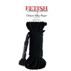 FETISH FANTASY SERIES - CUERDA DE SEDA DELUXE NEGRA 9,75 M