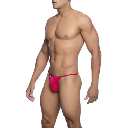 MOB - V-STRING DE MICROFIBRA ROJA TALLA L-XL