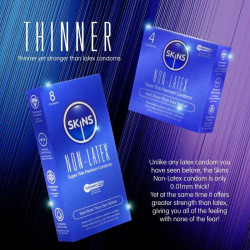 SKINS - LATEX-FREE CONDOMS PACK OF 4