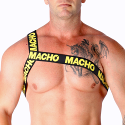 MACHO - ROMAN HARNESS YELLOW S-M