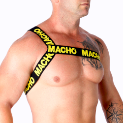 MACHO - ARNÉS ROMANO AMARILLO S-M