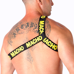 MACHO - ARNÉS ROMANO AMARILLO S-M