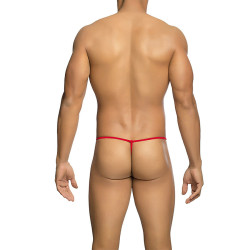MOB - TRANSPARENT RED T-SHAPED THONG SIZE L-XL