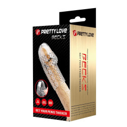 PRETTY LOVE - GEEKS PENIS SLEEVE GET YOUR PENIS THICKER TRANSPARENT