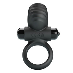 PRETTY LOVE - ADRIEN VIBRATING PENIS RING 10 FUNCTIONS BLACK