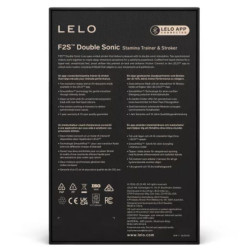 LELO - F2S DOUBLE SONIC MASTURBADOR MASCULINO CON DOBLE ESTIMULACIÓN SÓNICA VERDE AZULADO