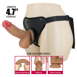 PRETTY LOVE - UNIVERSAL STRAP-ON HARNESS WITH REALISTIC DILDO