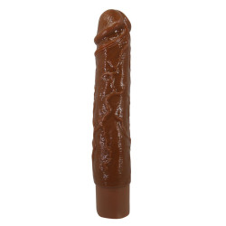 PRETTY LOVE - KESSLER REALISTIC VIBRATING DILDO WITH 10 VIBRATION MODES AND 10 THROWS, 22 CM, BROWN