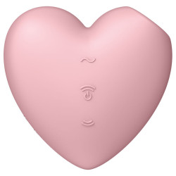 SATISFYER - CUTIE HEART AIR PULSE STIMULATOR and VIBRATOR PINK