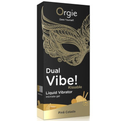 ORGIE - DUAL VIBE PIÑA COLADA KISSABLE LIQUID VIBRATOR 15 ML