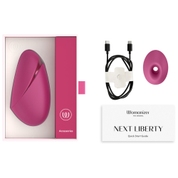 WOMANIZER - NEXT LIBERTY ESTIMULADOR DE CLÍTORIS 3D PLEASURE AIR ROSA INTENSO