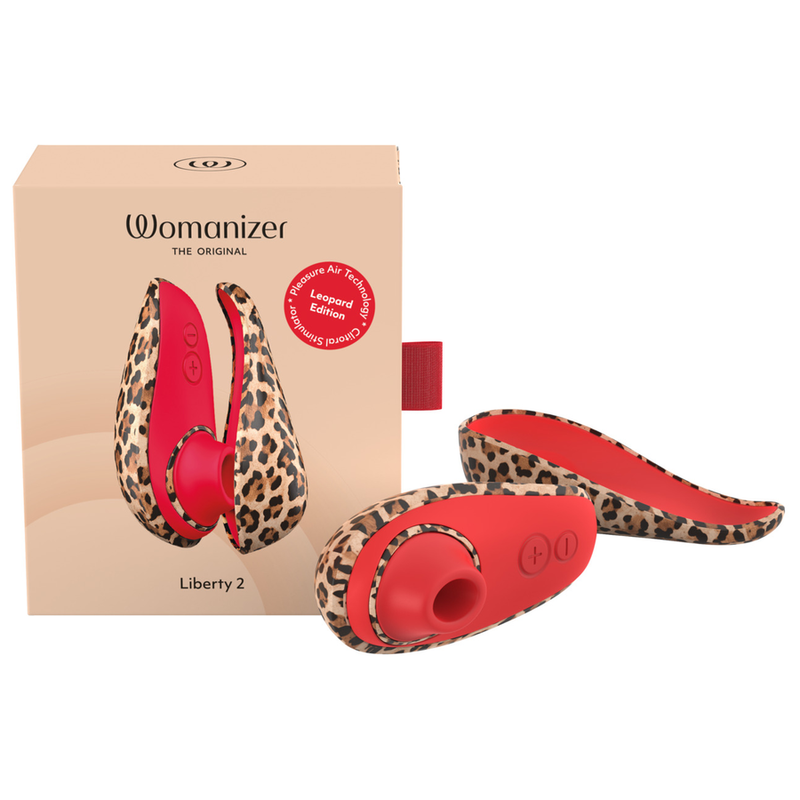 WOMANIZER - LIBERTY 2 SUCTION CLITORAL STIMULATOR 8 INTENSITY LEVELS LEOPARD PRINT