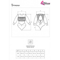LIVCO CORSETTI FASHION - DRIMINA LC90690 BODY NANVY BLUE L-XL